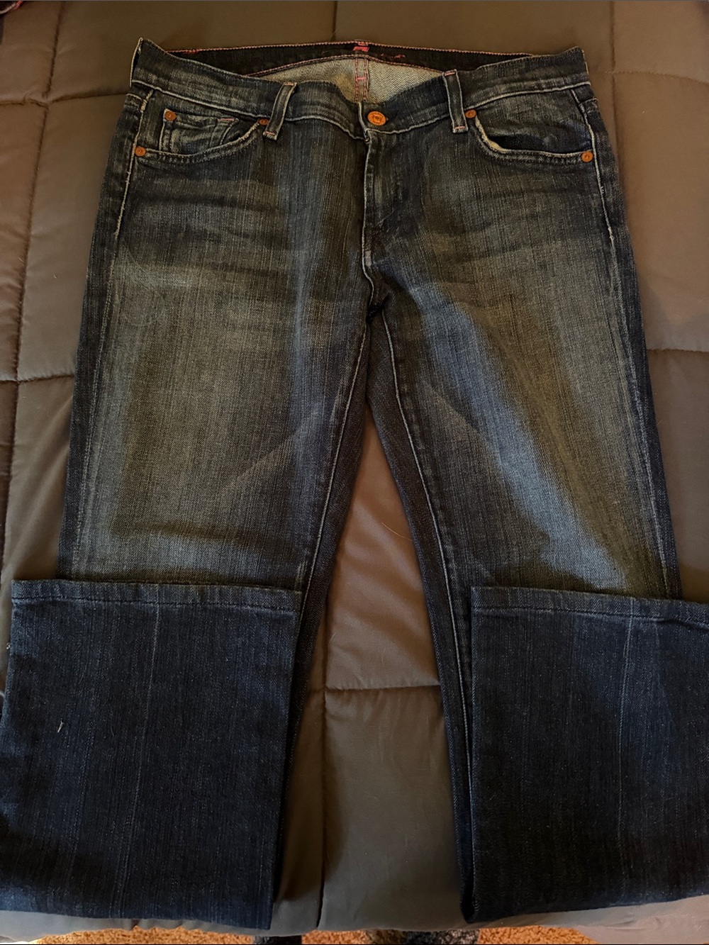 7 For All Mankind Women’s Dark Wash Boot Cut Jeans